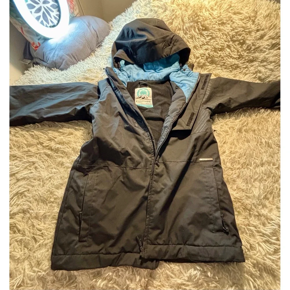 Empyre Womens Technical Snowboard Jacket‎ Black 10K Waterproof Hooded Small